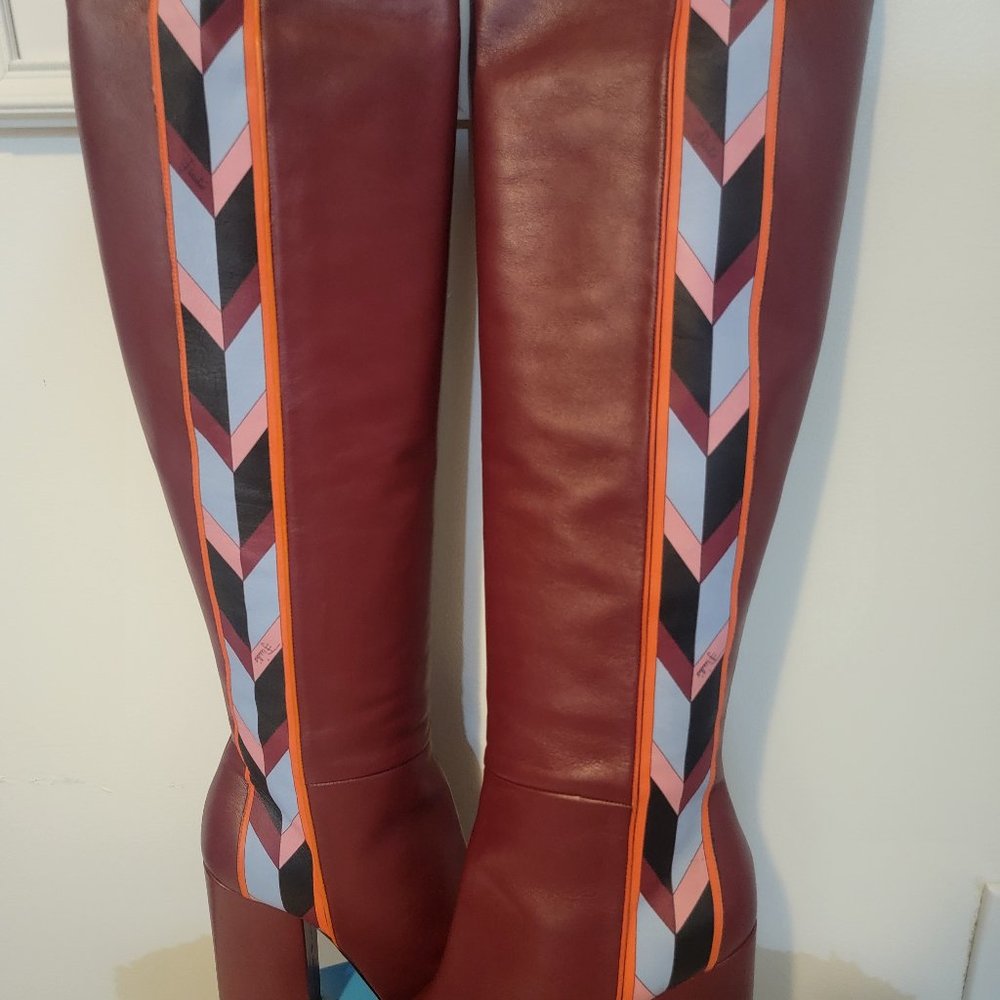 Sold Emilio Pucci! Brand New! Over knee heel winter boots